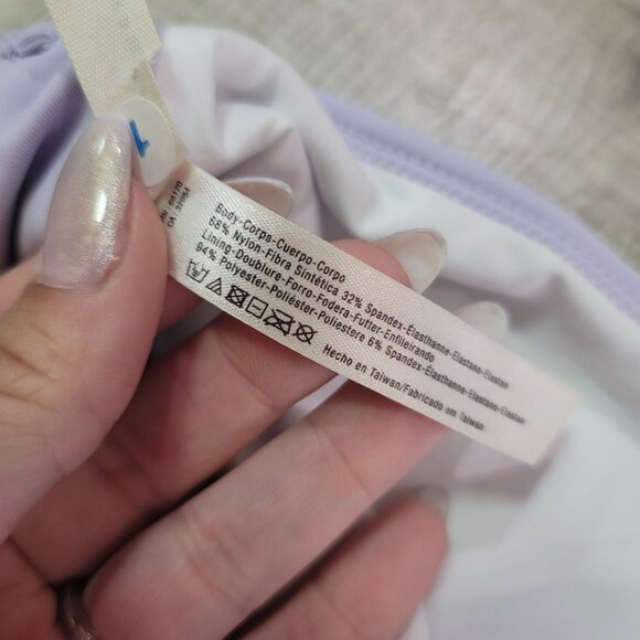 FP Movement Women's Lavender purple sports Bra laser cut back detail size xs - Picture 3 of 6